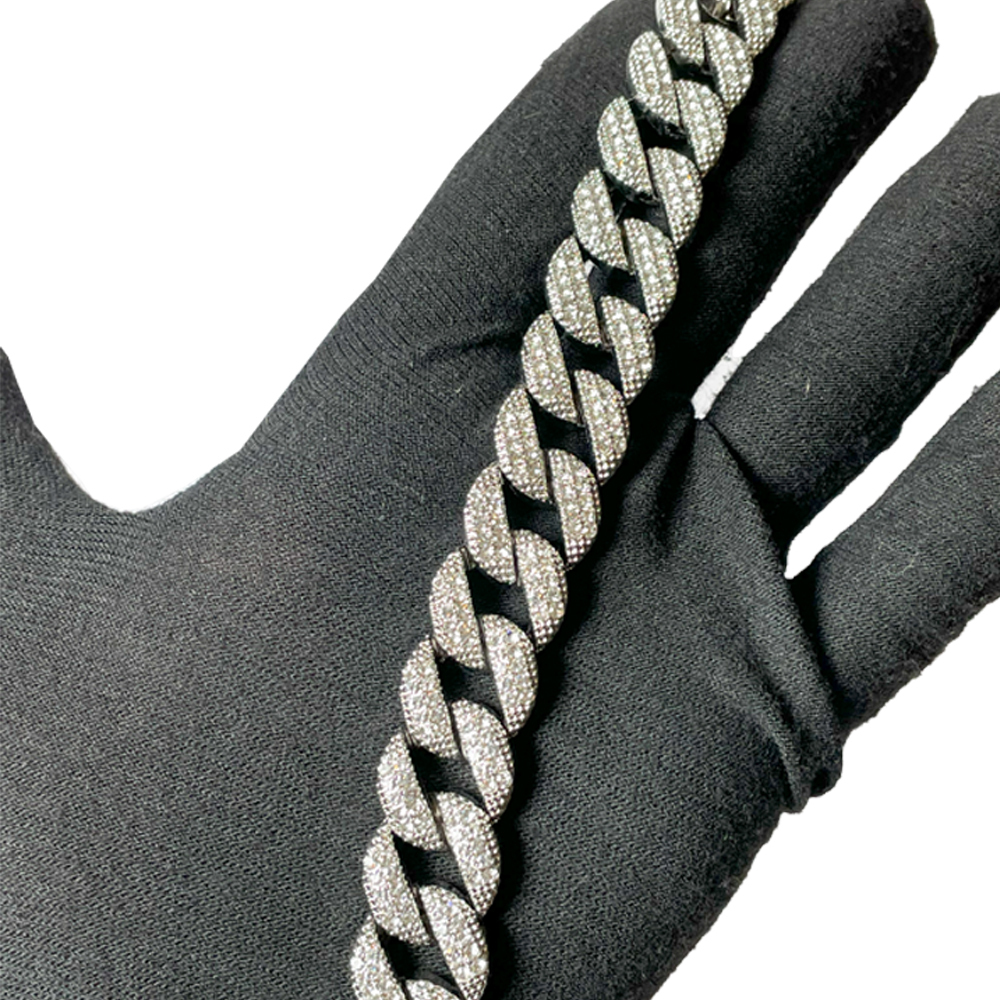  cuban frost king bracelet | دستبند فول نگین کوبایی 