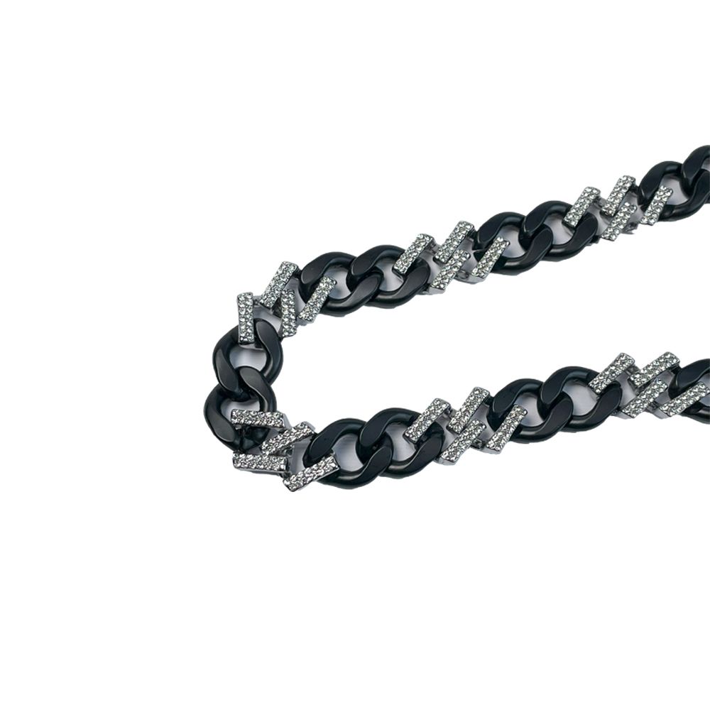  Black ice necklace | گردنبند فول نگین بلک آیس 