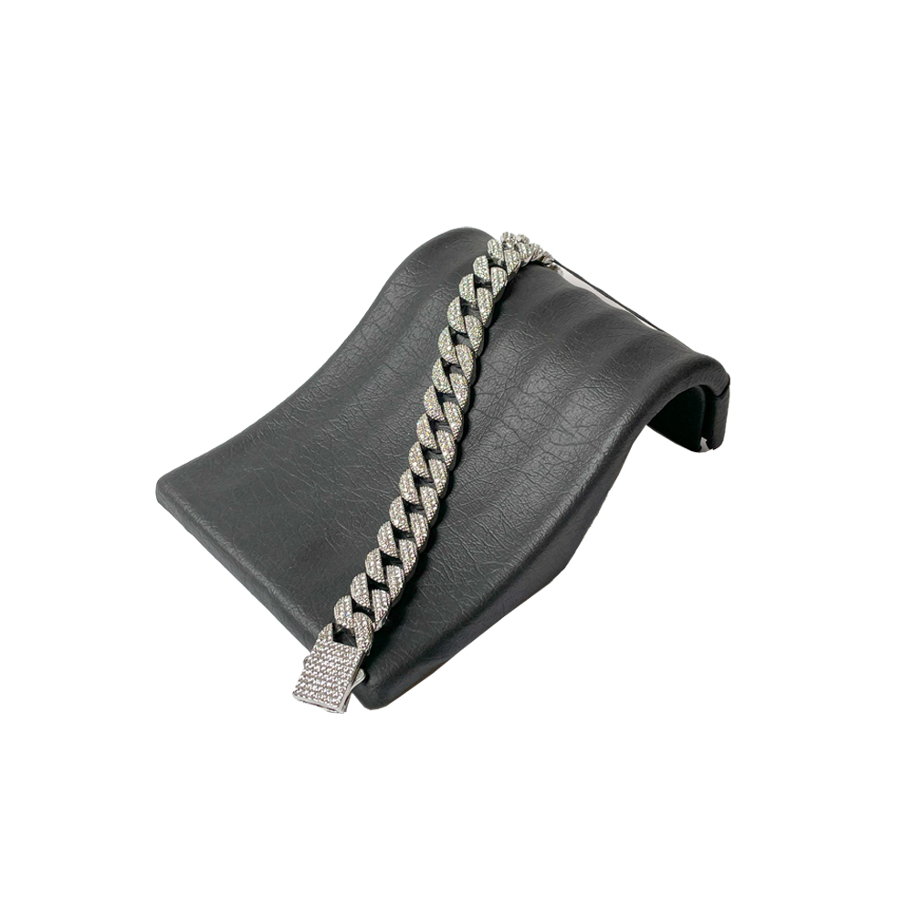  cuban frost king bracelet | دستبند فول نگین کوبایی 